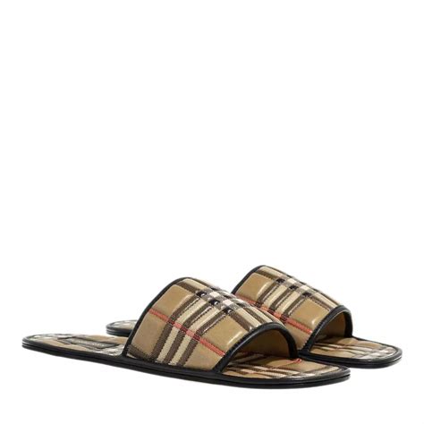 slipper burberry|burberry slip on slides.